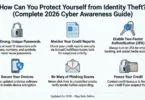 how can you protect yourself from identity theft cyber awareness_