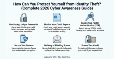 how can you protect yourself from identity theft cyber awareness_