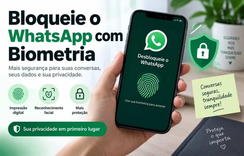 bloqueie o whatsapp com biometria