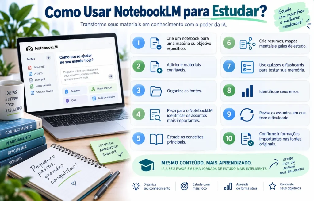 como usar notebooklm para estudar