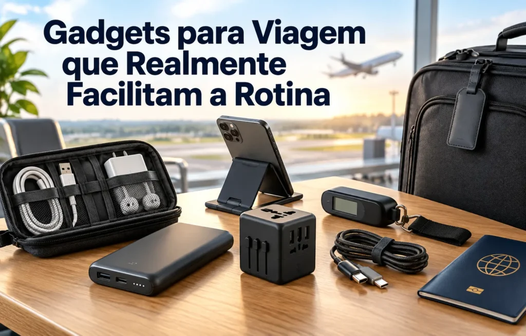 gadgets para viagem que realmente facilitam a rotina
